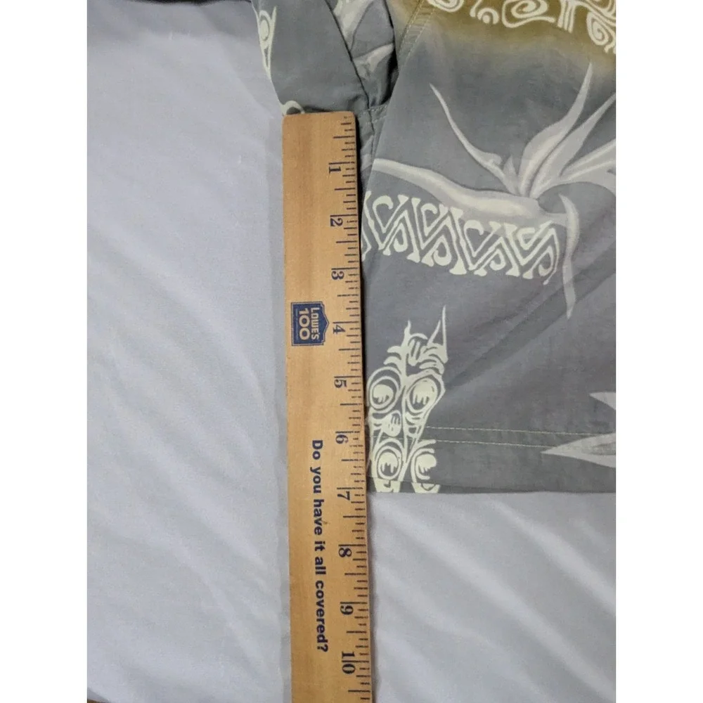 Tommy Bahama Mens Paradise Nation Tiki Swim Trunks XXL Tan Gray‎ Vintage Ombre